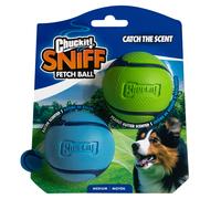 Chuckit! Palle gioco Sniff Fetch Ball Duo Pack - M: 2 x ca. Ø 6,5 cm