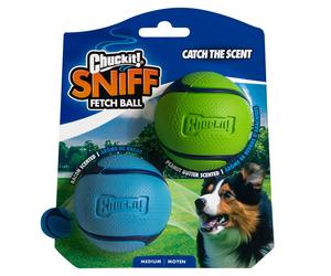 Chuckit! Palle gioco Sniff Fetch Ball Duo Pack - M: 2 x ca. Ø 6,5 cm