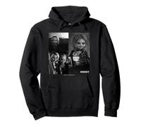 Chucky And Tiffany Black And White Horror Couple Style Felpa con Cappuccio