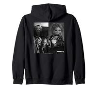 Chucky And Tiffany Black And White Horror Couple Style Felpa con Cappuccio
