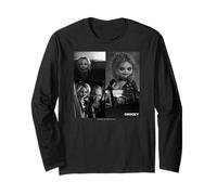 Chucky And Tiffany Black And White Horror Couple Style Maglia a Manica