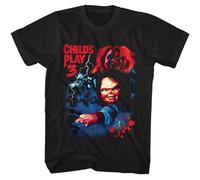 Chucky - Bambini Play 3 - American Classici - Solido Nero Adulto Manica Corta
