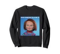 Chucky Calm Down Meme Front And Back Felpa