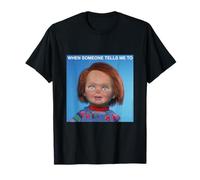 Chucky Calm Down Meme Front And Back Maglietta