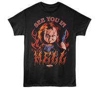 Chucky - Ci Vediamo In - T-Shirt A Manica Corta Da Adulto - Nera