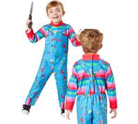Chucky Costume da Bambino Bambini Play Halloween Bambini Ufficiale