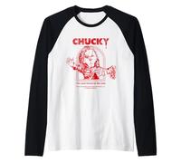Chucky Halloween Design Sono Tuo Amico Fino alla fine Maglia con Maniche Raglan