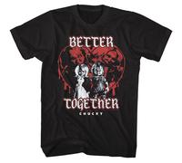 Chucky - Meglio Insieme - Classici Americani - Nero Pieno Manica Corta Adulto T-