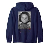 Chucky School Photo Best Smile Class Of 1991 Black And White Felpa con Cappuccio
