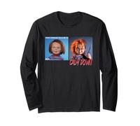 Chucky When Someone Tells Me To Calm Down Meme Maglia a Manica