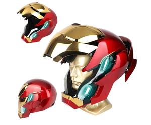 Chudeilo Iron-Man MK 50 Casco indossabile 1:1 - Voce, Touch, Controllo RC, Occhi LED, Effetti sonori realistici, Oro