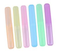 CHUDOU Portaspazzolino da viaggio, 6 pezzi, custodia portatile da viaggio Business PP, Colori assortiti x 3 pezzi, 20X3X2CMx3pcs