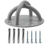 CHUEHKAK Muro e soffitto monte forcella per ginnastica, Supporto da soffitto Gym, supporto da parete fitness yoga, sospensione trainer, con 4 viti e 4 tubi di dilatazione, portata 250 kg