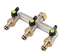 CHUENKUK Distributore dell'acqua a 3 vie, distributore per rubinetto da 3/4 pollici, collegamento dell'acqua per Gardena