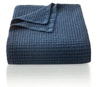 CHUFFED - Coperta in 100% cotone a nido d'ape, 150 x 200 cm, morbida e leggera, per tutte le stagioni - Coperta ideale per divano, letto e poltrona - Elegante decorazione per la casa - Misura singola