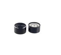ChuFort Manopola in alluminio da 2 pezzi, foro interno da 6 mm for encoder potenziometro(D 17x13mm 2pcs)