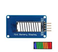ChuFort Modulo di visualizzazione del livello della batteria a LED a tubo digitale Barra a 10 segmenti a 4 colori