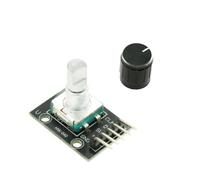 ChuFort Modulo encoder rotativo KY-040 a 360° for elettronica con pin | Rotazione precisa a 360°, 20 impulsi/giro, 5 V, con reset tramite pulsante, ideale for il controllo MCU.(1set)