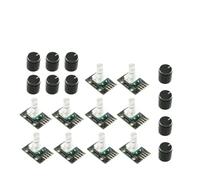 ChuFort Modulo encoder rotativo KY-040 a 360° for elettronica con pin | Rotazione precisa a 360°, 20 impulsi/giro, 5 V, con reset tramite pulsante, ideale for il controllo MCU.(10set)