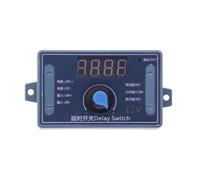 ChuFort Modulo relè con ritardo temporale regolabile 5V 12V 24V 10A Interruttore timer digitale(12V Rotary With Case)