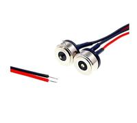 ChuFort Sonda di alimentazione impermeabile con connettore magnetico Pogo 1 paio 2/3/4/5/6 pin(10.0mm 1P wire,3pcs)