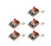 ChuFort Tubo non modulatore del modulo di rilevamento del sensore del ricevitore laser 1/5/10 pezzi 5V(5pcs)