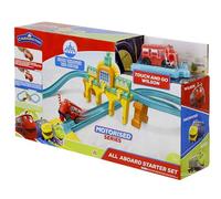 Chuggington All Aboard Starter Set w/Motorised Wilson Figure of 8 Track Set Train Depot, Toys for 3+ Years Old, Multi Colour