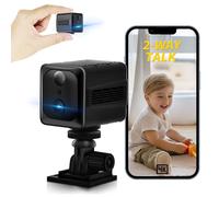 Chujianxi Telecamera Spia,Aggiornato 4K Mini Telecamera Spia Nascosta,Sicurezza Camera Wifi Interno Senza Fili per Casa,Microcamera Videocamera con Audio,Batteria da 3000mAH,Visione Notturna