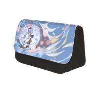 Chukamalilayi Astuccio a tema anime, Xiao/Venti/HuTao/KeQing, con stampa 3D, grande, con doppia cerniera, per cancelleria, per ragazzi e ragazze, Tipo 10, casual