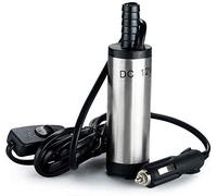 Chukchi - Pompa sommergibile, 38 mm, 12 V CC, per trasferimento di acqua, olio e gasolio, con spina per accendisigari