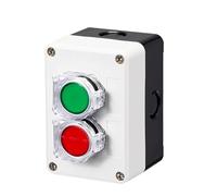 CHULKJFX Il Simbolo della Freccia Indica l'avvio e l'arresto dell'interruttore di Emergenza Scatola Controllo Industriale con Pulsante Impermeabile momentaneo ripristino Automatico(45693)