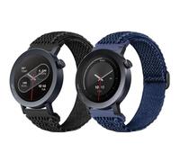 CHULN 2 cinghie elastiche tessute compatibili con CMF by Nothing Watch Pro 2/3,22 mm cinghie traspiranti e intercambiabili per CMF Watch Pro 2/3 cinturino, Nero / blu, CMF Watch Pro 2/3
