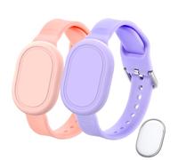 CHULN 2 Pezzi Cinturini GPS Compatibili con Xiaomi Smart Tag Cinturino, Braccialetti per Bambini in Silicone Impermeabile e Morbido per Xiaomi Smart Tag Braccialetto（Unità Principale non Inclusa）