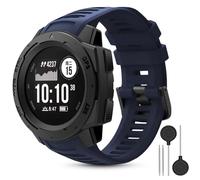CHULN 22mm Silicone Cinturino per Garmin Instinct/Instinct 2/Solar/2 Solar/Tactical/2 Solar Tactical, Regolabile Sportiva Cinturino di Ricambio per Smartwatch.(No host)