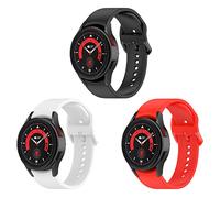 CHULN 3 Pezzi Cinturino per Samsung Galaxy Watch 5 40mm 44mm/Watch 4 40mm 44mm/Watch 5 Pro/Watch 4 Classic 42mm 46mm, 20mm Braccialetto di Sportivo Silicone per Samsung Galaxy.