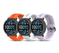 CHULN 3 Pezzis 22mm Cinturino per Amazfit Active Max/Balance/Balance 2/Bip 5/Bip 6/Cheetah/Cheetah Pro, Regolabile Sportiva Cinturino in Silicone di Ricambio per Smartwatch.