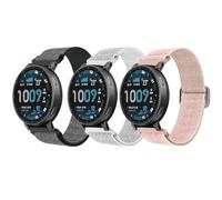 CHULN 3 Pezzis Nylon Cinturino per Amazfit Active Max/Balance/Balance 2/Bip 5/Bip 6/Cheetah/Cheetah Pro, 22mm Regolabile Sportiva Cinturino di Ricambio per Smartwatch.
