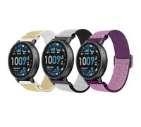 CHULN 3 Pezzis Nylon Cinturino per Amazfit Active Max/Balance/Balance 2/Bip 5/Bip 6/Cheetah/Cheetah Pro, 22mm Regolabile Sportiva Cinturino di Ricambio per Smartwatch.