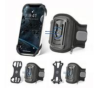 CHULN Fascia da Braccio Sportiva, Rotazione a 360° Fascia Porta Cellulare Fascia da Braccio Regolabile per iphone 13 Pro/13/12 Pro /12/11 Pro Max/11 Pro/11/Samsung Galaxy e Altri Modelli di Smartphone