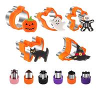 Chumix 11 Pezzi Formine per Biscotti per Bambini, Stampini per Biscotti in Acciaio Inossidabile, Stampi Biscotti con Manici Ergonomici, ideali per Biscotti Creativi, Snack Salutari e Giochi Educativi