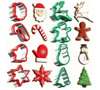 Chumix 8 Pezzi Formine Biscotti Natale, Stampi Biscotti Natale, Ideale per Riempire Calendari dell'Avvento, Tagliabiscotti in Acciaio Inossidabile, per Biscotti, Cottura e Decorazione di Torte