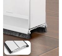 Chumix 96cm Bianco Paraspifferi Sottoporta, Paraspifferi Porta Blindata con Spazzola a Due Lati, Snap Nel Design Guarnizione Porta Facile da Installare, per Protezione Suoni, Freddo, Umidità e Insetti