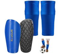 Chumix Parastinchi Calcio Bambino, Parastinchi da Calcio da Inserire, Calzettoni con Tasca Ottimizzata, Offre Protezione Completa per Gambe, per Bambini Adulto (Blu, S)