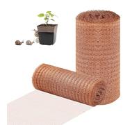 Chumix Rete in Rame, Rete Anti Lumache per Orto, Aiuola Rialzata Antilumache, Doppio Strato Maglia Rete Rame Lumache da Tagliare, Adatta Per Giardino, Balcone (12.7cmx20m, 2, unità)