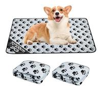 Chumix Traverse Cani, 2 pezzi Traversine Lavabili per Cani 70x100 cm, uper Assorbenti, Antiscivolo, Impermeabili e Riutilizzabili, Tappetini Cane Puppy Pads per Cane, Gatti, Porcellini d'India
