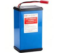 CHUNCAIL Batteria agli ioni di litio da 12 V, 11000 mAh, Deep Cycle da 12 V, per veicoli elettrici e giocattoli, fai da te e varie attrezzature per esterni