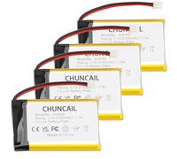 CHUNCAIL Batteria ai polimeri di litio 3.7V 2100mAh 654060 ricaricabile, con connettore JST, utilizzata per fai da te e vari piccoli elettrodomestici Si prega di confermare il dispositivo, le