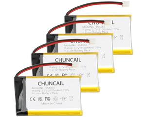 CHUNCAIL Batteria ai polimeri di litio 3.7V 2100mAh 654060 ricaricabile, con connettore JST, utilizzata per fai da te e vari piccoli elettrodomestici Si prega di confermare il dispositivo, le