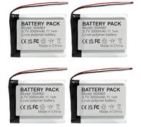 CHUNCAIL Batteria ai polimeri di litio 3.7V 3000mAh 904860 ricaricabile, con connettore JST, utilizzata per fai da te e vari piccoli elettrodomestici Si prega di confermare il dispositivo, le