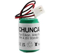 CHUNCAIL Batteria di ricambio per torce, compatibile con Eikon, Arké, Plana, Idee(00910 NI-MH ricaricabile 4,8 V 80 mAh)